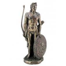 Apollo with Bow & Shield Statue - Greek God -  Figurine Sculpture GIFT BOXED  6944197123644  263591443668